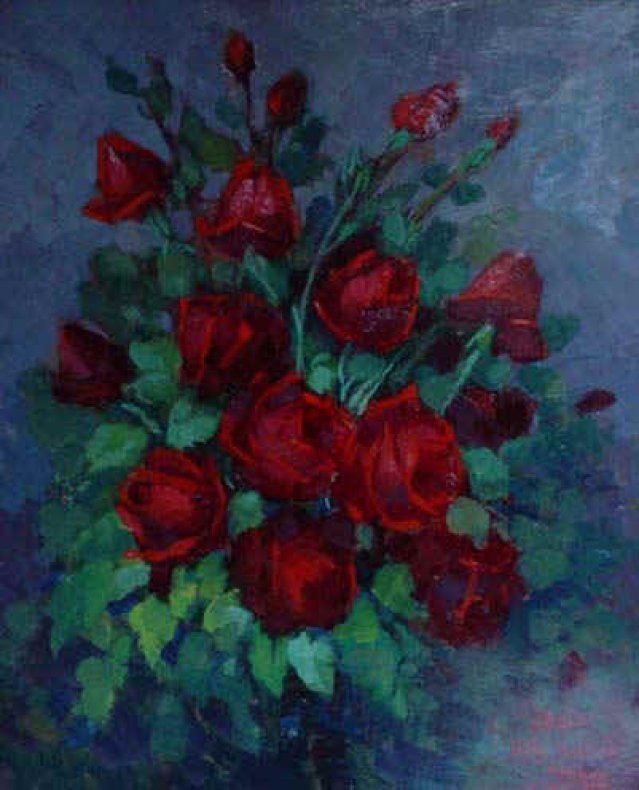 Rose (1971) olio, 60x50