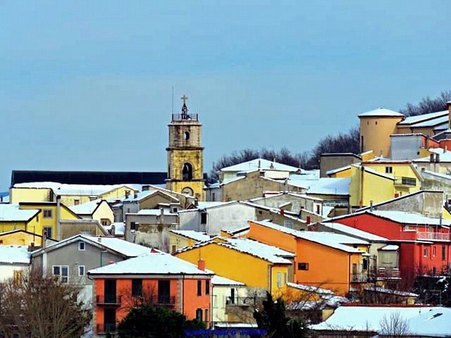 Panorama di Sant'Andrea di Conza con campanile ed Episcopio