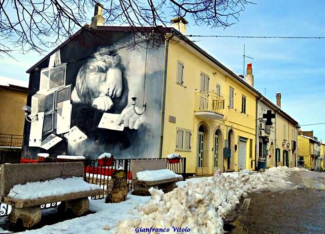 Il murale di Gomez all'Alberone