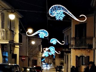 Le luci di Natale in Via D'Annunzio