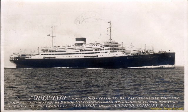 Il transatlantico Vulcania